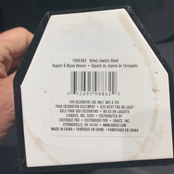 Set/5 Black Velvet Jewelry Display Stands - Picture 10 of 17